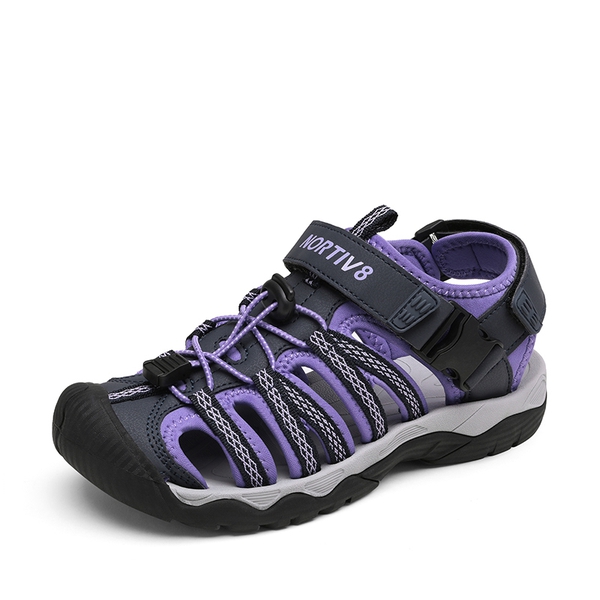 Women's Lightweight & Comfortable Walking Sandals - PURPLE GREY -  0